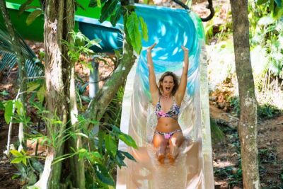 Admission + 2x Zip Line + Unlimited Water Slide Rides