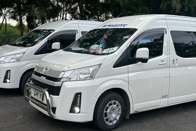 CFC Approved Shared Shuttles - Nadi Airport to Wailoaloa Hotels - Wailoaloa Beach: a handy first stop
