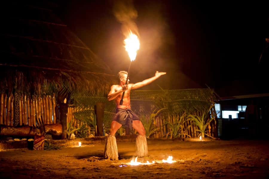 Fiji: Sunset River Cruise & Island Fire Dance Experience - A Bula welcome and a proper Fijian greeting