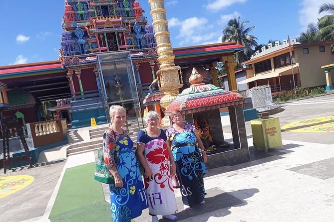 Garden Of Sleeping Giant ,Mudpool &Temple Tour From Coral Coast - Sri Siva Subramaniya Temple: start with Fiji’s boldest colors