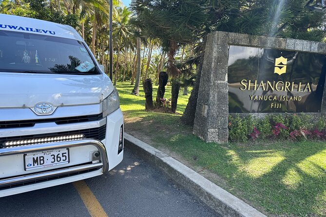Private Transfer :Nadi Airport to Shangri-La Fijian Resort Yanuca - What the private vehicle changes for your arrival