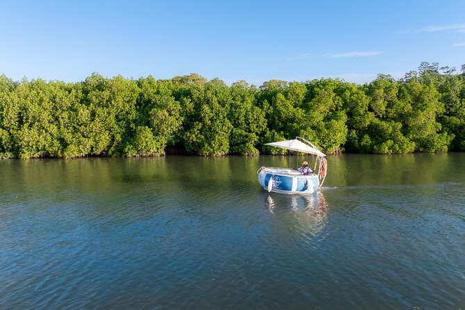 Self Drive BBQ eBoat Cruise with Onboard BBQ Denarau Fiji - The floating BBQ setup and meal choices