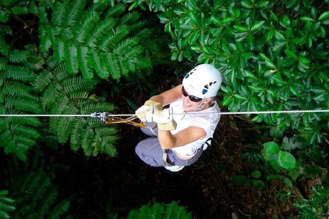 Zip line Fiji ex Fiji Marriot w/private transfer dropoff Nadi Airport or resort - The cave stop adds variety to the ride